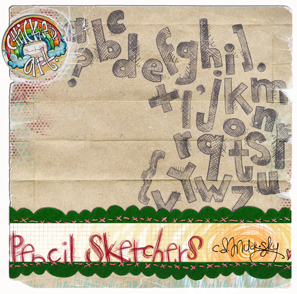 Pencil Sketchers Alphabet