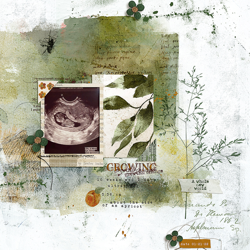 Hear My Voice: 11 - Growing | Mixed Media Digital Scrapbooking Elements - Image 7