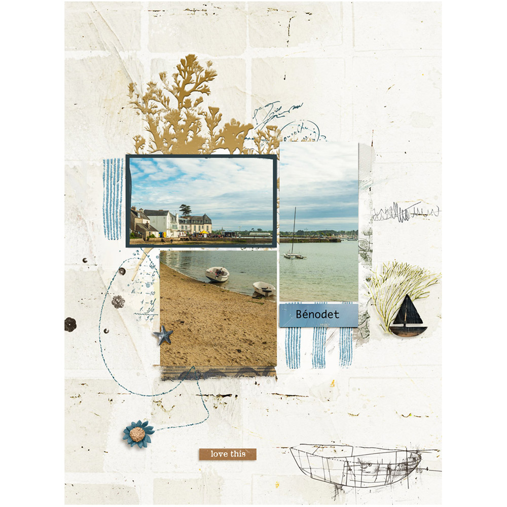 High Tide | Digital Scrapbooking Template Duo - Image 6