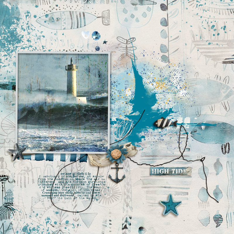 High Tide | Mixed Media Digital Scrapbooking Elements - Image 10