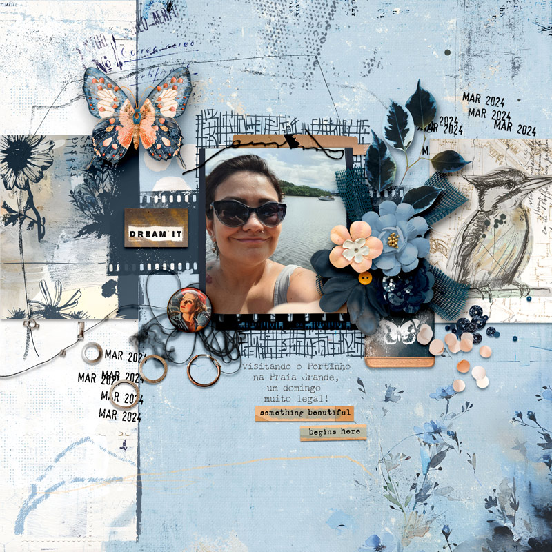 Hear My Voice: 21 - Building | Digital Scrapbooking Template Duo - Image 4