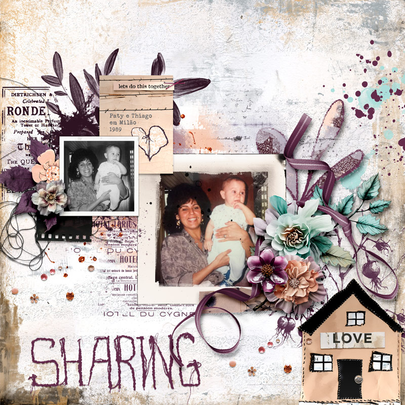 Hear My Voice: 17 - Sharing | Digital Scrapbooking Template Duo - Image 4