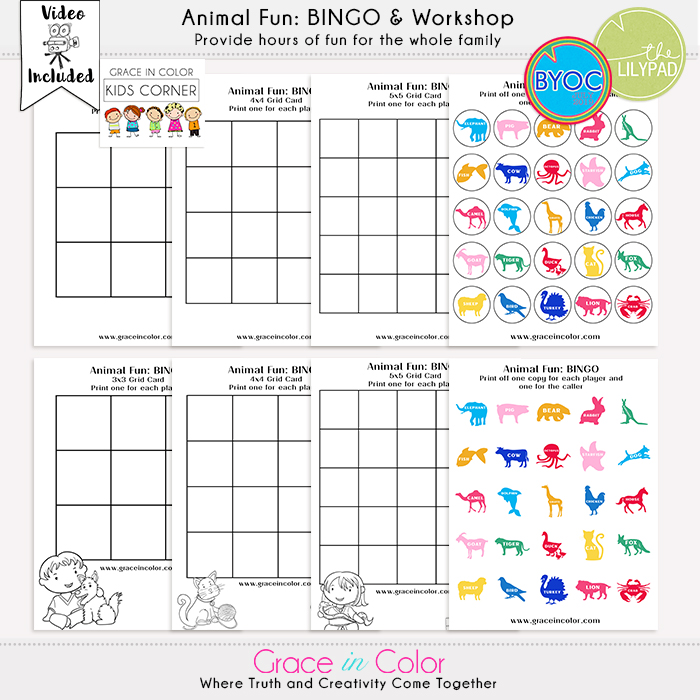 {GIC Kids Corner} GAMES BUNDLE: Matching, Bingo, Go Fish - Image 2