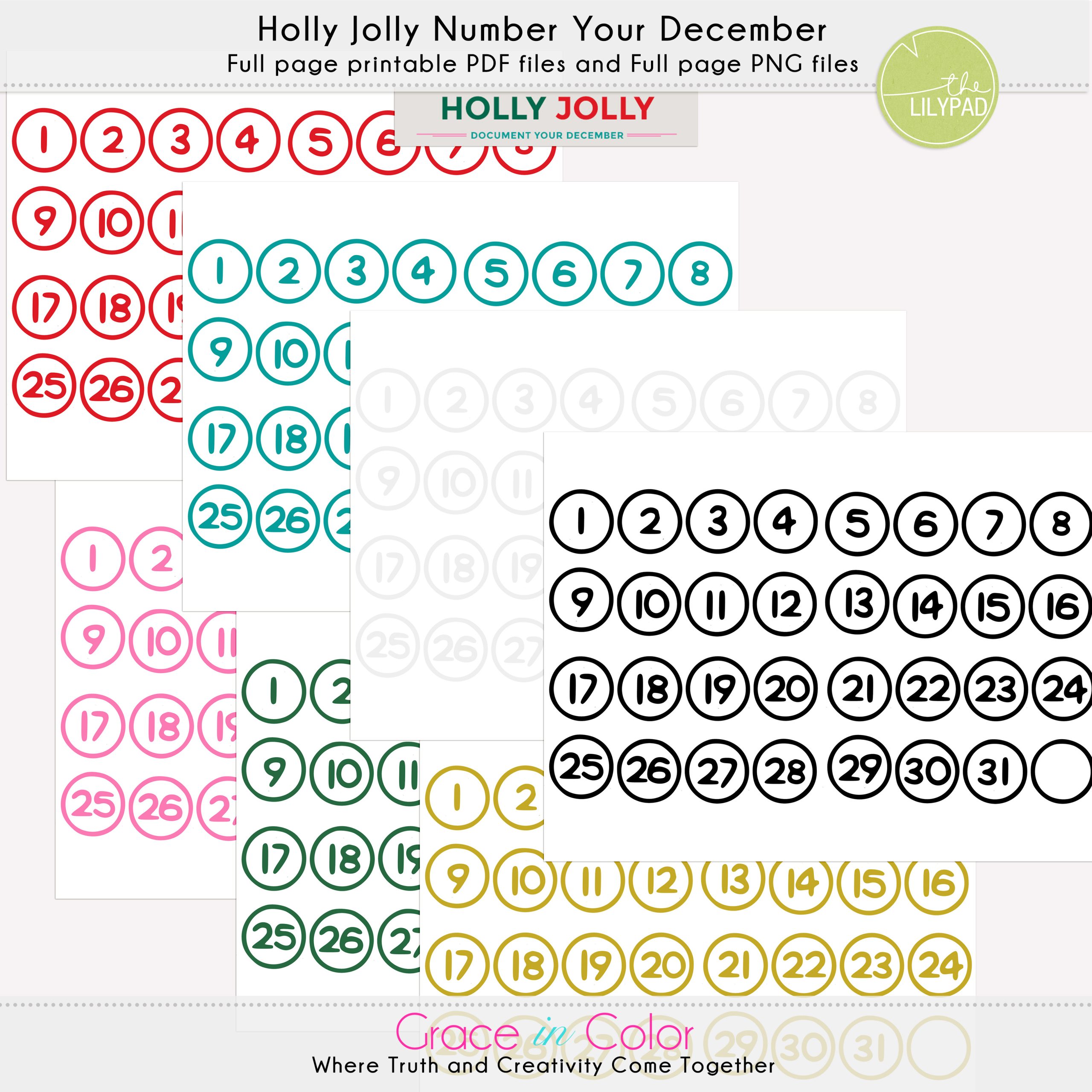 Holly Jolly Number your December