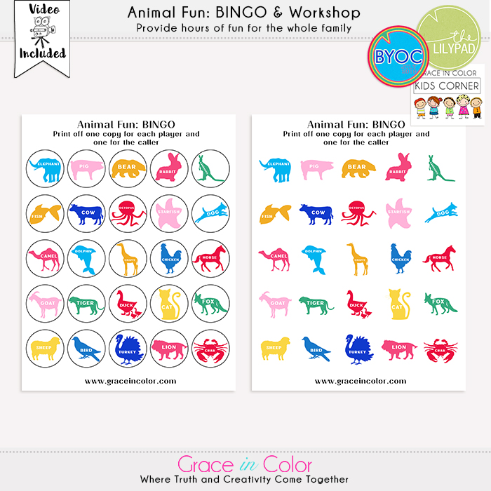 {GIC Kids Corner} GAMES BUNDLE: Matching, Bingo, Go Fish - Image 3