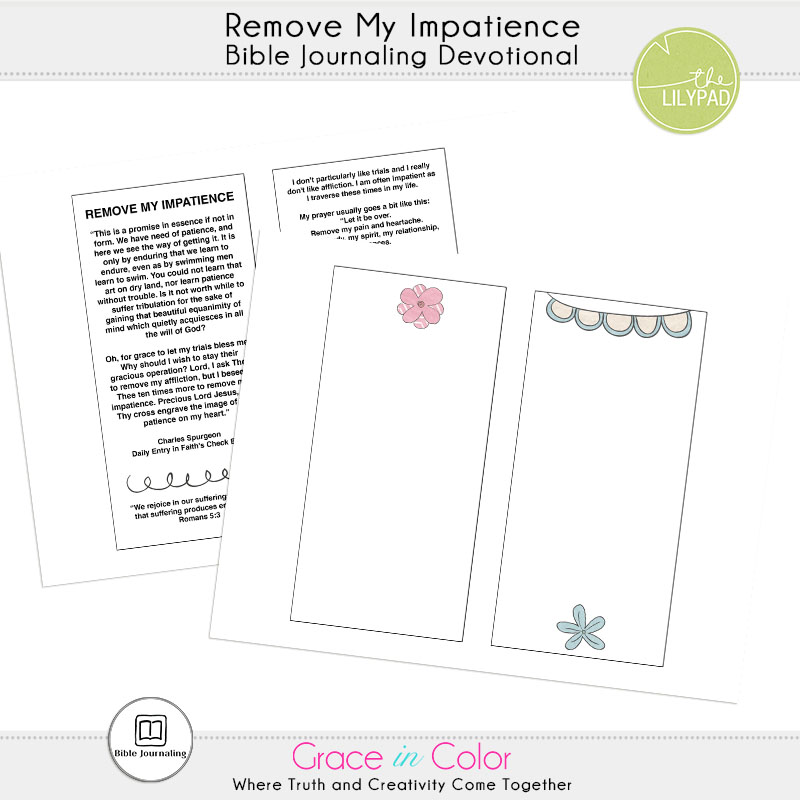 Remove My Impatience: Bible Journaling Devotional Kit - Image 2