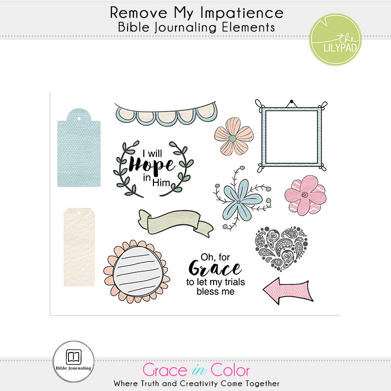 Remove My Impatience: Bible Journaling Devotional Kit - Image 3
