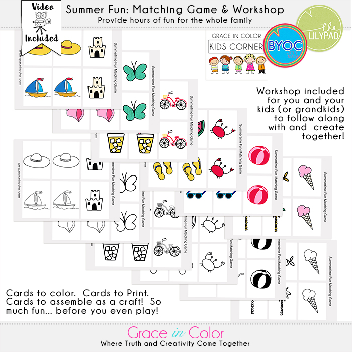 Summer Fun: Matching Game {GIC Kids Corner}