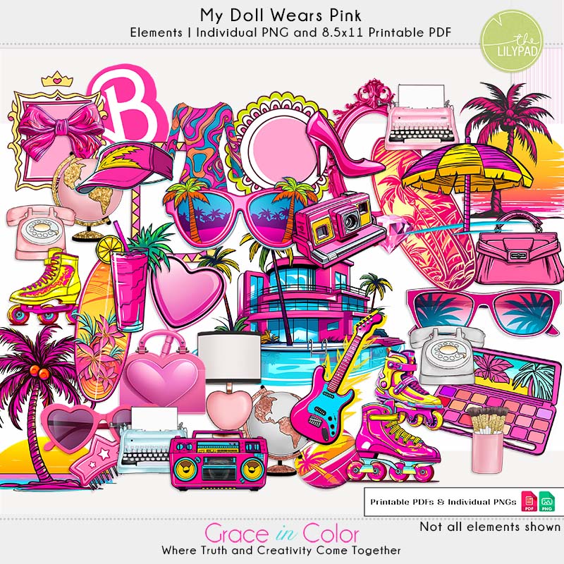 My Doll Wears Pink Element Pack