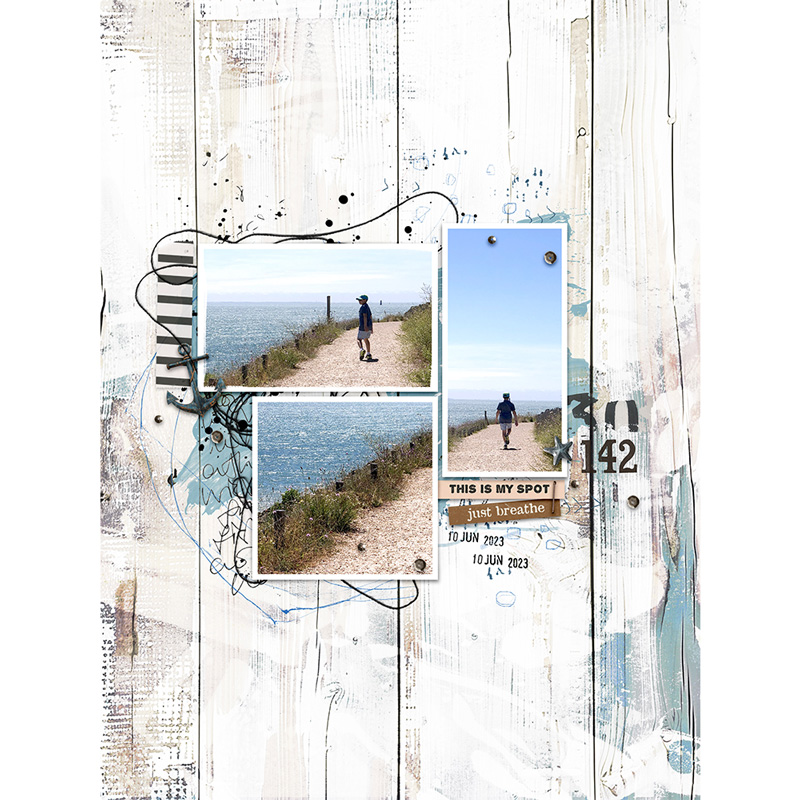 High Tide | Digital Scrapbooking Template Duo - Image 8