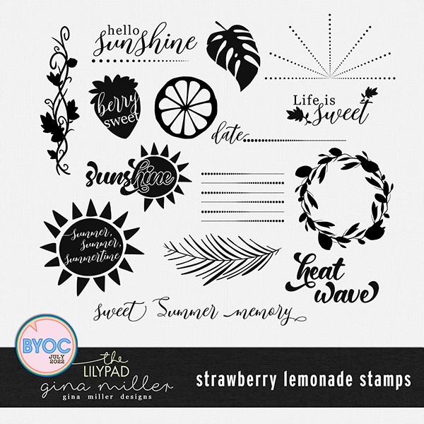 Strawberry Lemonade Stamps