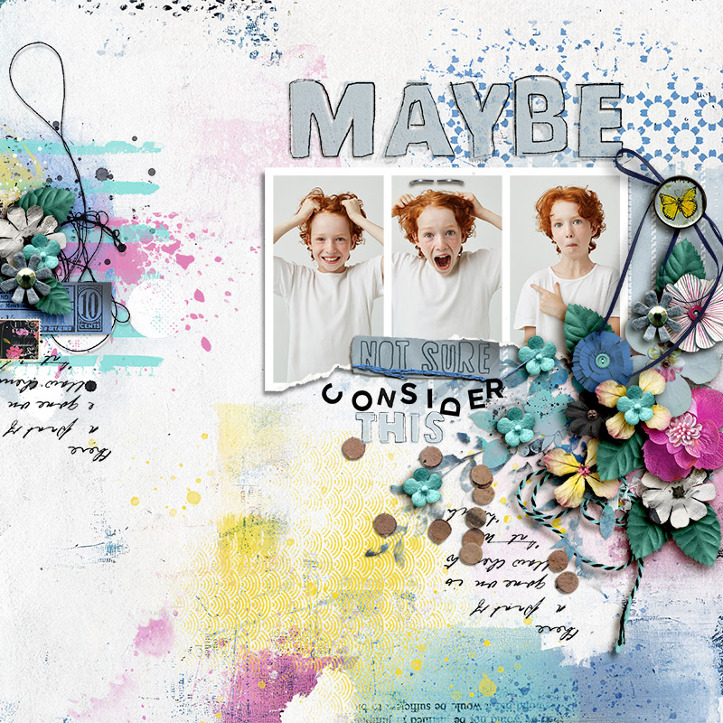 Hear My Voice: 32 - Considering | Digital Scrapbooking Template Duo - Image 7