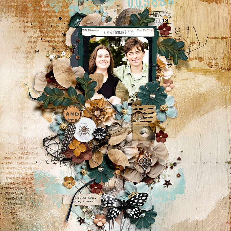 Hear My Voice: 16 - Hiding | Mixed Media Digital Scrapbooking Paper Pack - Image 7