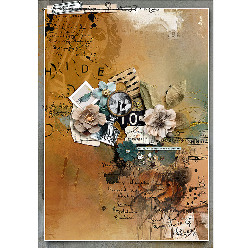 Hear My Voice: 16 - Hiding | Mixed Media Digital Scrapbooking Elements - Image 10