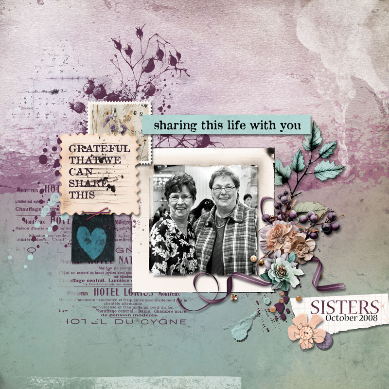 Hear My Voice: 17 - Sharing | Digital Scrapbooking Template Duo - Image 5