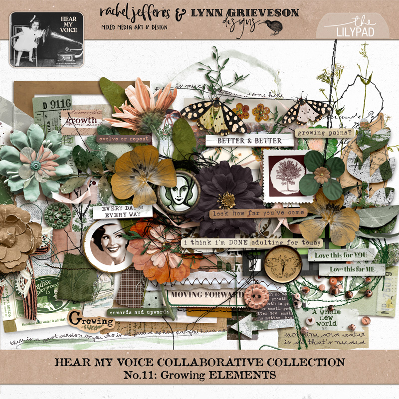 Hear My Voice: 11 - Growing | Digital Scrapbooking Kit - Image 9