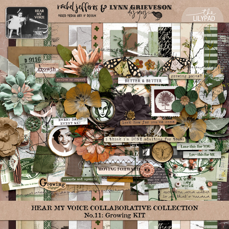 Hear My Voice: 11 - Growing | Digital Scrapbooking Kit