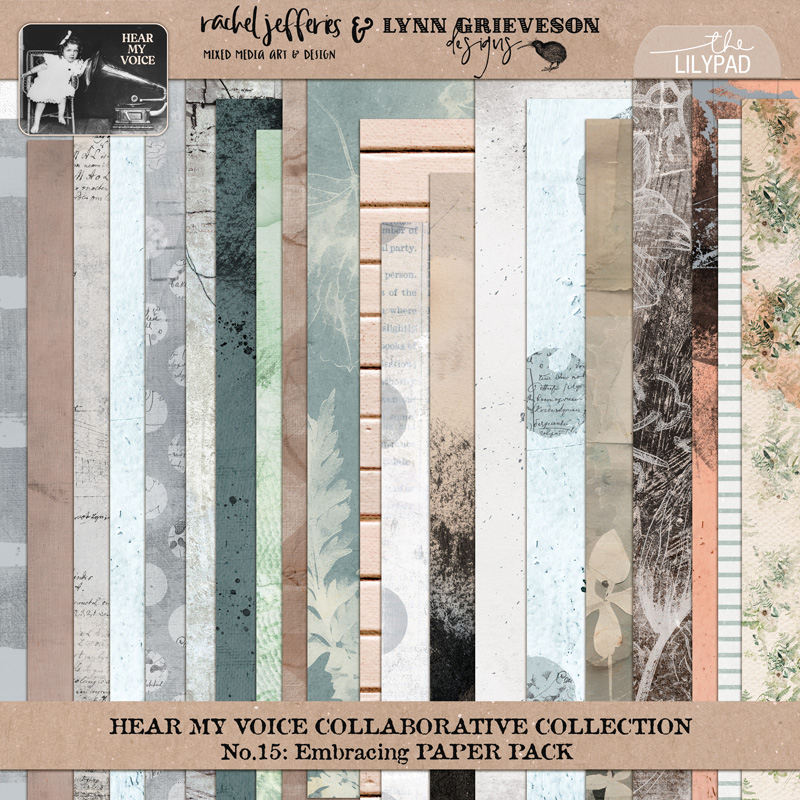 Hear My Voice: 15 - Embracing | Digital Scrapbooking Kit - Image 6