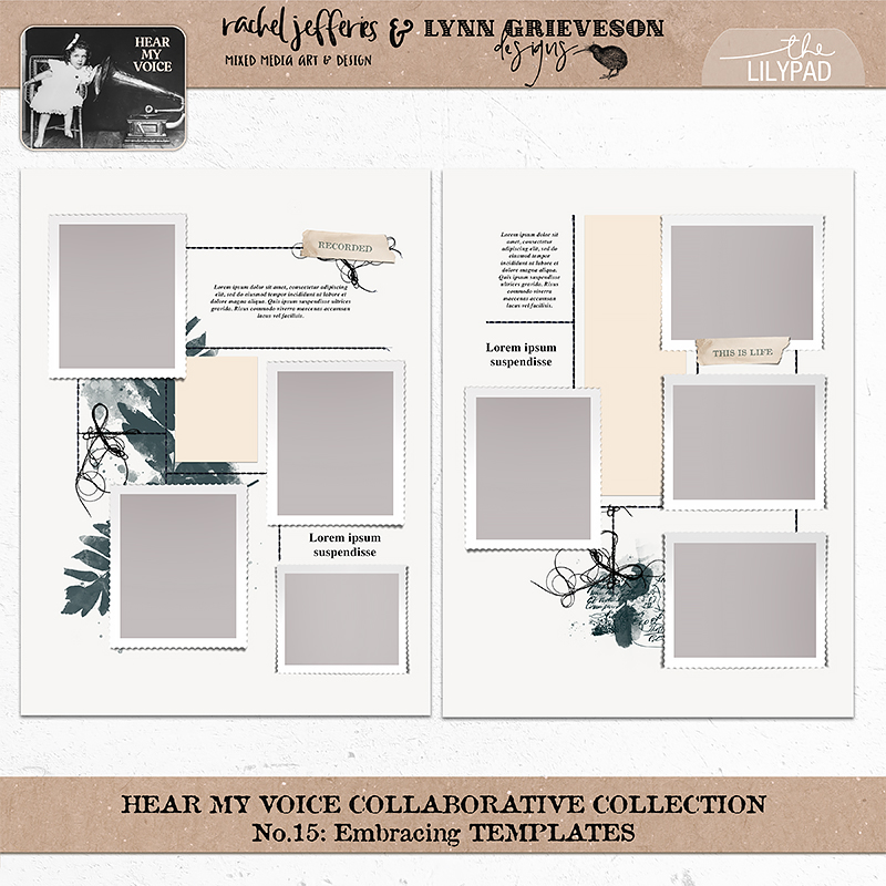 Hear My Voice: 15 - Embracing | Digital Scrapbooking Template Duo - Image 7