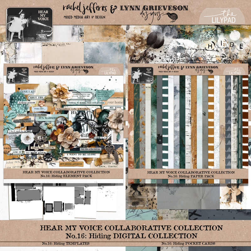 Hear My Voice: 16 - Hiding | The Complete Digital Scrapbooking Collection