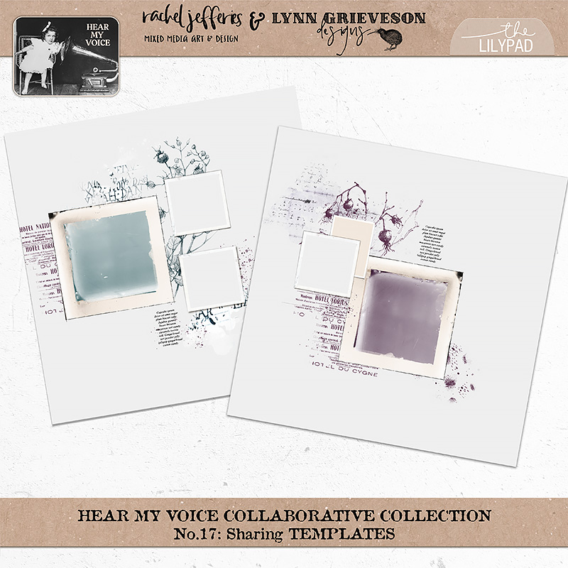Hear My Voice: 17 - Sharing | Digital Scrapbooking Template Duo - Image 7