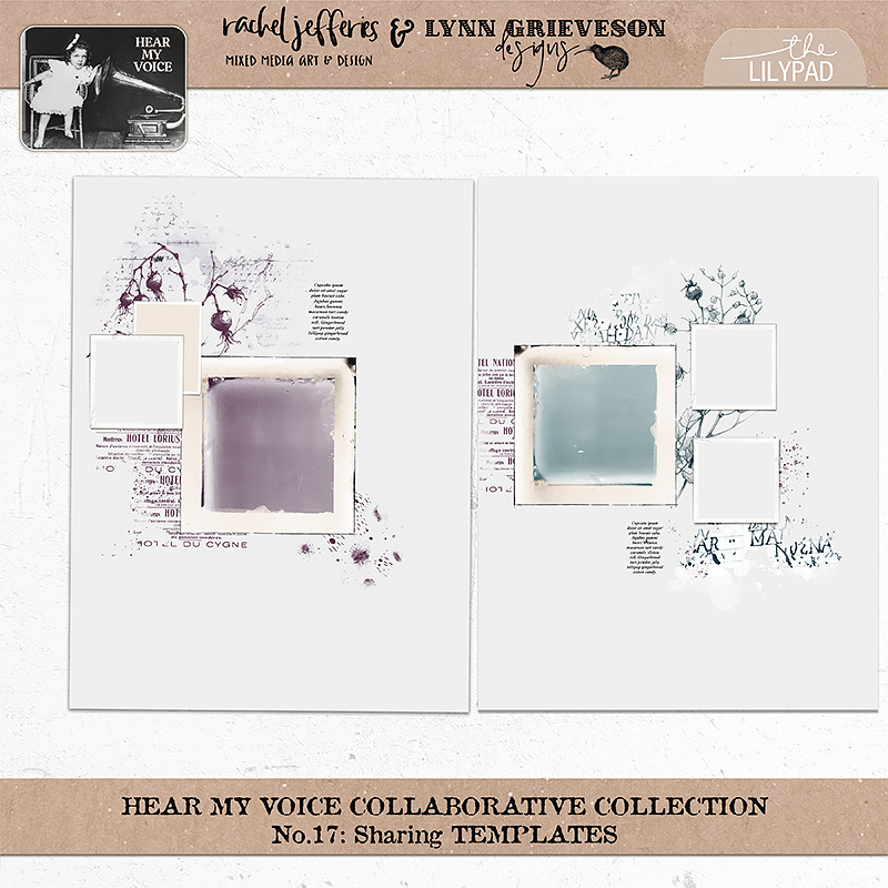 Hear My Voice: 17 - Sharing | Digital Scrapbooking Template Duo - Image 8