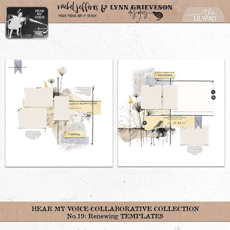 Hear My Voice: 19 - Renewing | Digital Scrapbooking Template Duo - Image 5