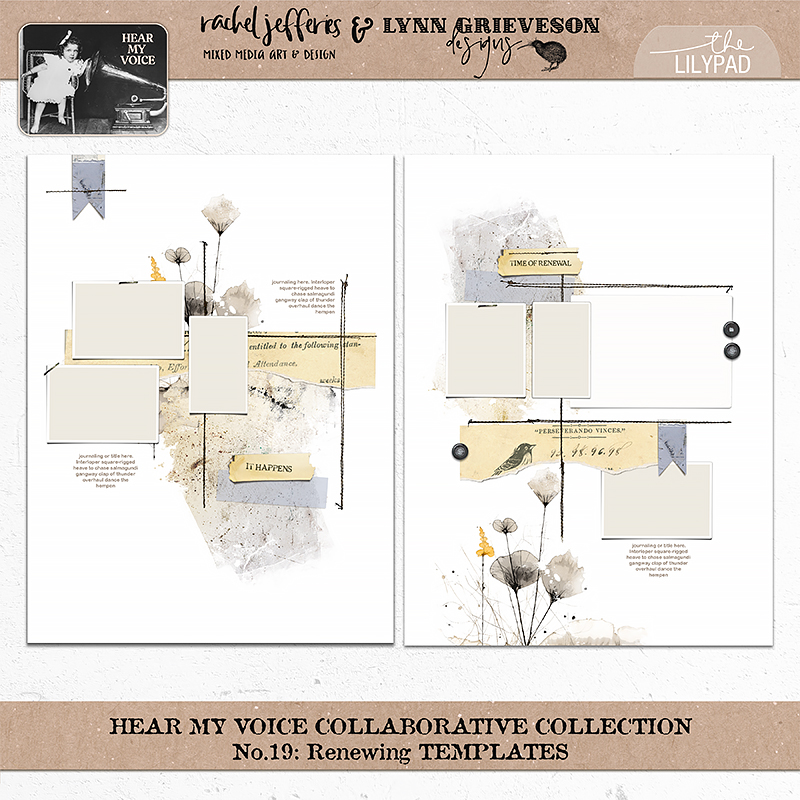 Hear My Voice: 19 - Renewing | Digital Scrapbooking Template Duo - Image 6