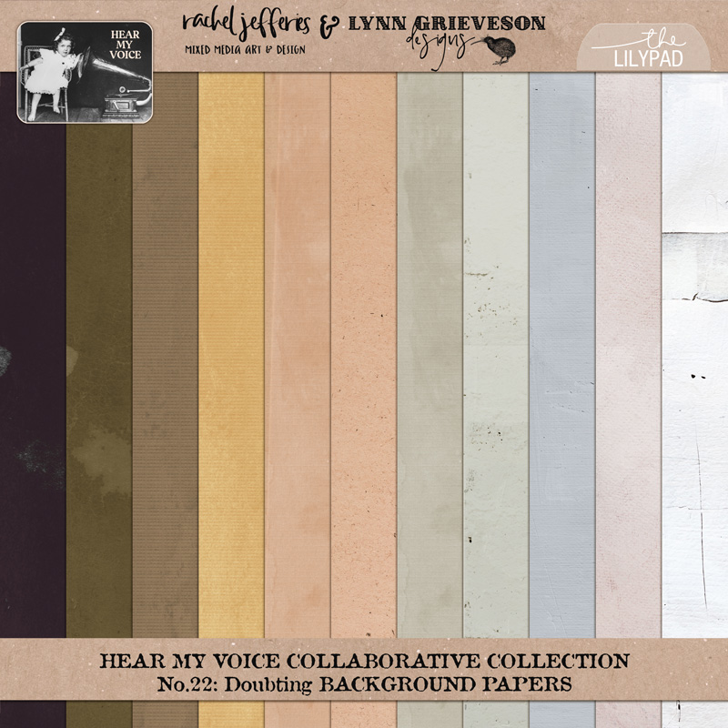 Hear My Voice: 22 - Doubting | Digital Scrapbooking Background Papers