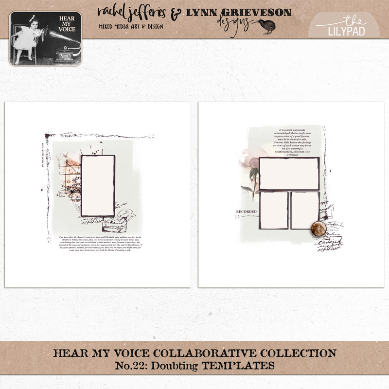 Hear My Voice: 22 - Doubting | Digital Scrapbooking Template Duo - Image 9