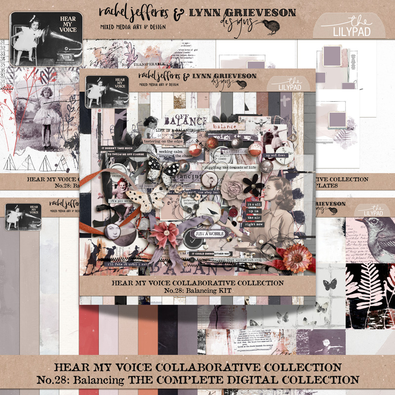 Hear My Voice: 28 - Balancing | The Complete Digital Scrapbooking Mega Collection