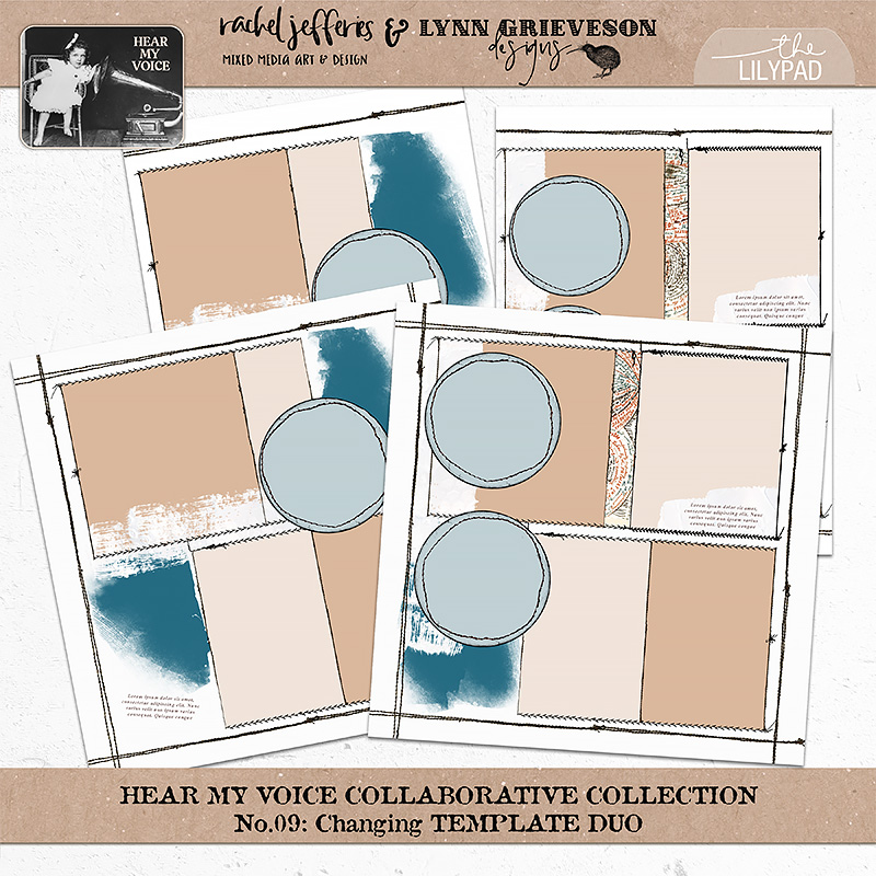 Hear My Voice: 09 - Changing | Digital Scrapbooking Template Duo