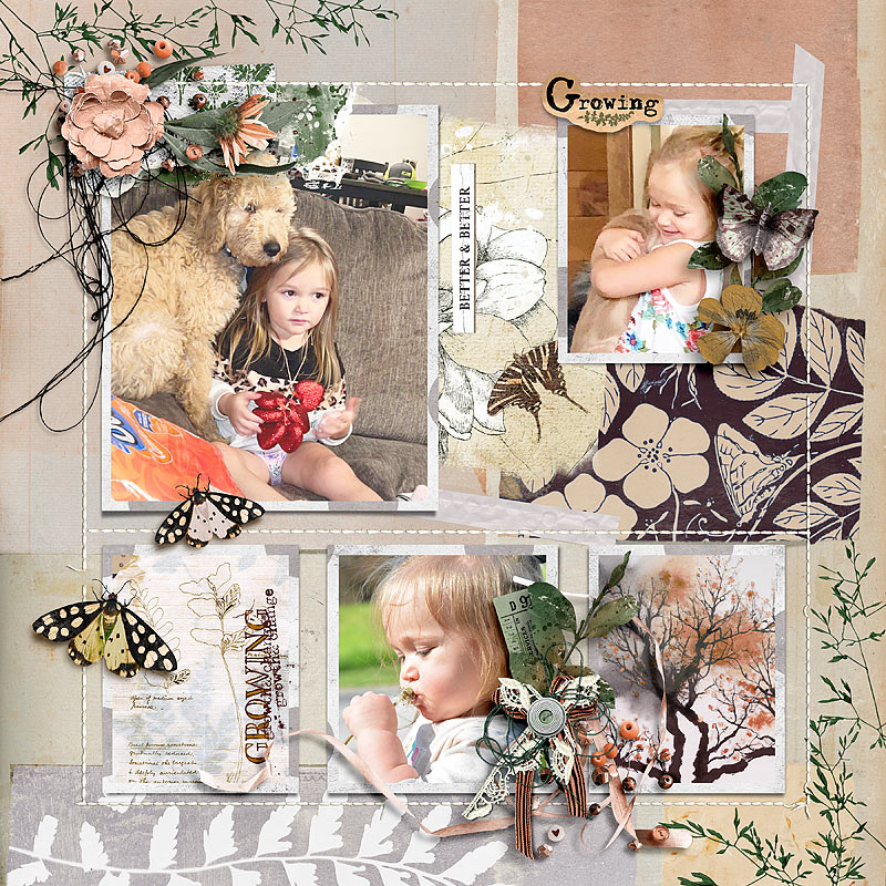 Hear My Voice: 11 - Growing | Mixed Media Digital Scrapbooking Paper Pack - Image 6