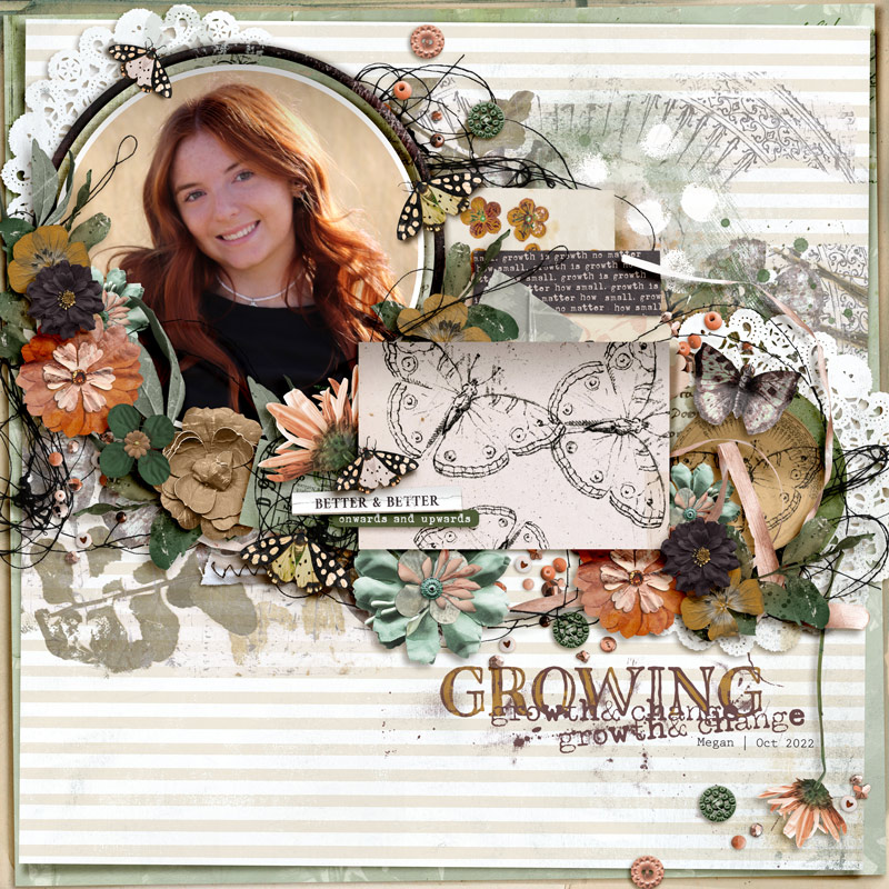 Hear My Voice: 11 - Growing | Mixed Media Digital Scrapbooking Elements - Image 10