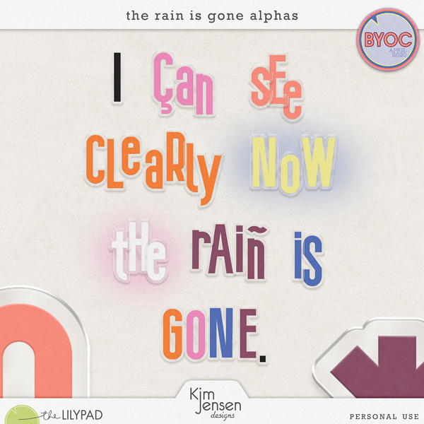 The Rain is Gone Alphas