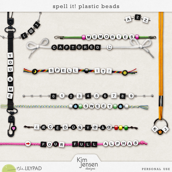Spell It! Plastic Beads
