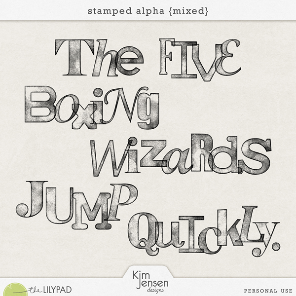 Stamped Alpha {Mixed} - Image 3