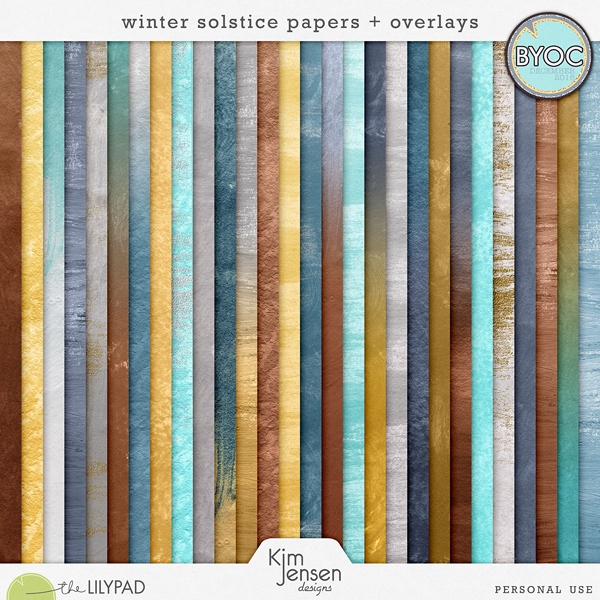 Winter Solstice Papers + Overlays