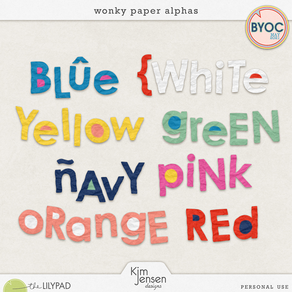 Wonky Paper Alphas