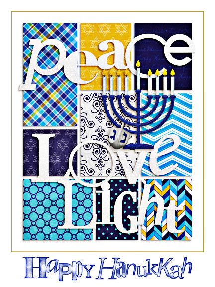 Mashup Stamped Words {Hanukkah} - Image 3