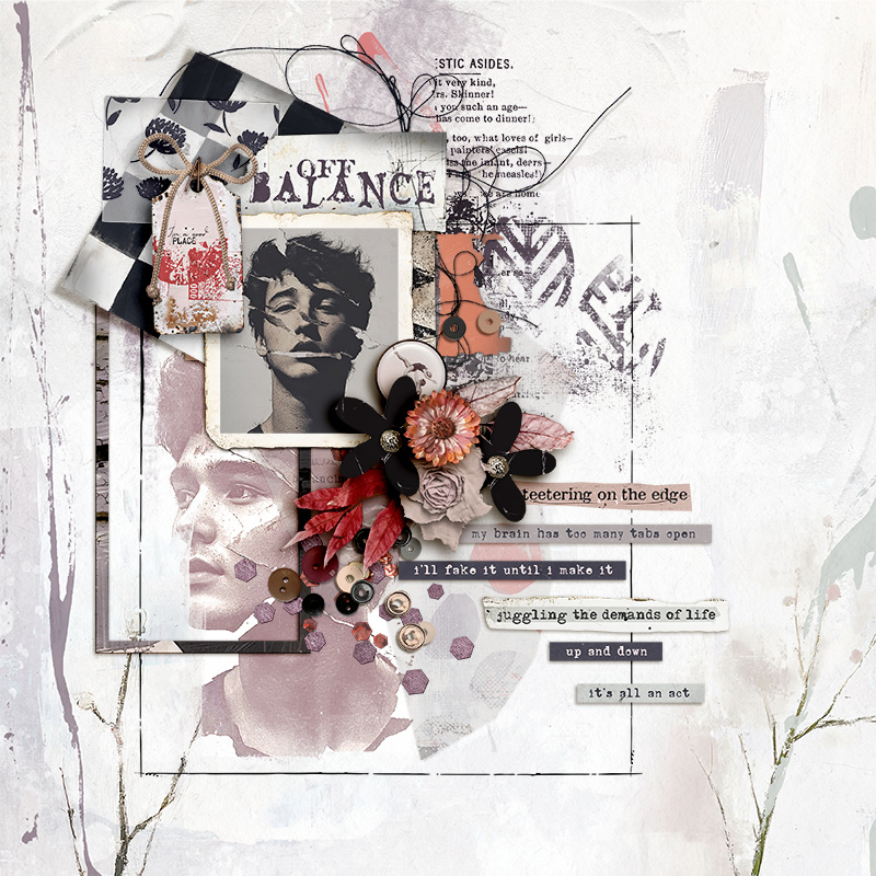 Hear My Voice: 28 - Balancing | Digital Scrapbooking Template Duo - Image 9