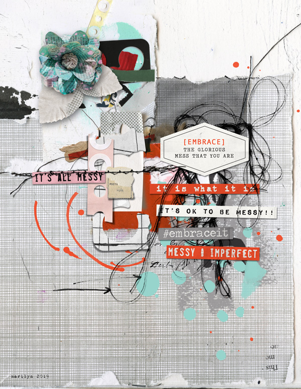 Messy & Imperfect: Mixed Media Collages - Image 9
