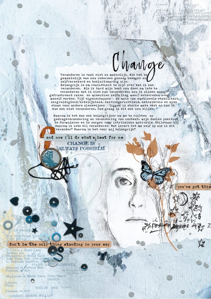 Hear My Voice: 09 - Changing | Mixed Media Digital Scrapbooking Paper Pack - Image 9
