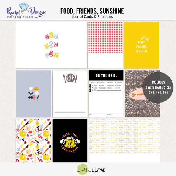 Food Friends Sunshine | Pocket Cards