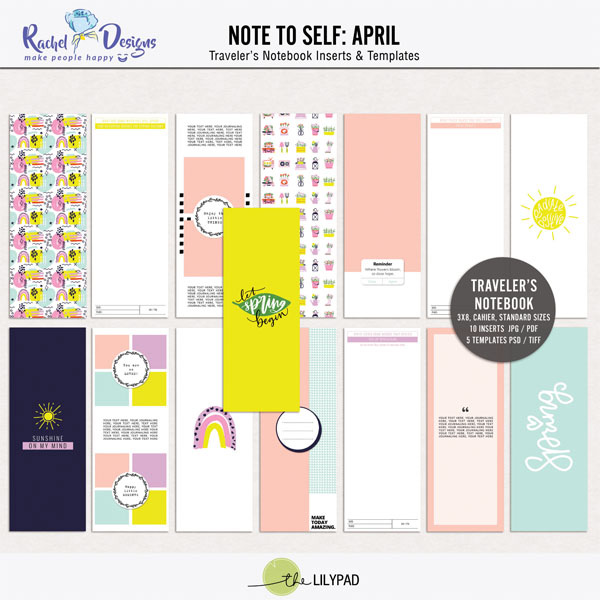 Note To Self April | Traveler's Notebook