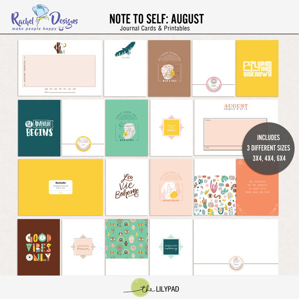 Note To Self August | Pocket Cards