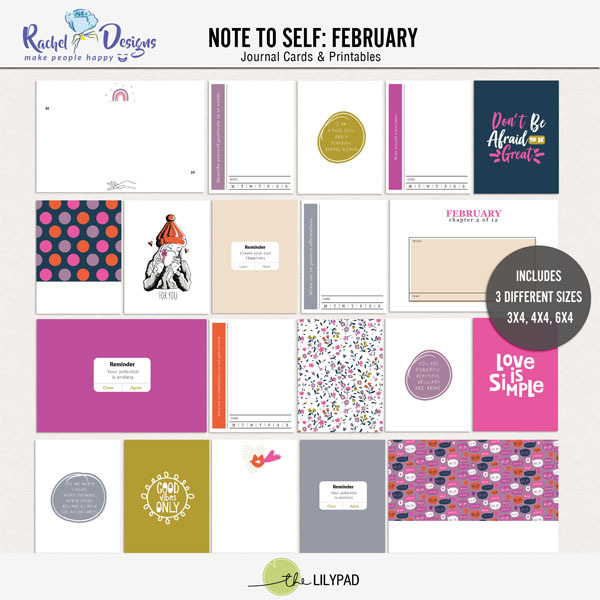 Note To Self February | Pocket Cards