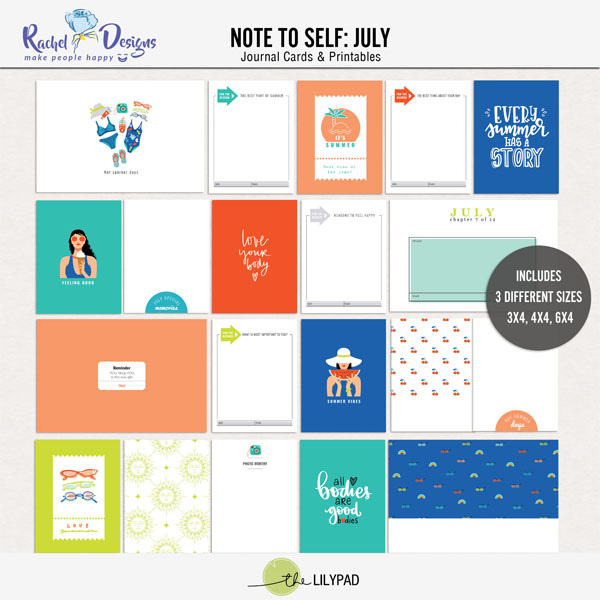 Note To Self July | Pocket Cards