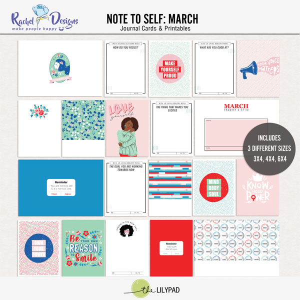 Note To Self March | Pocket Cards