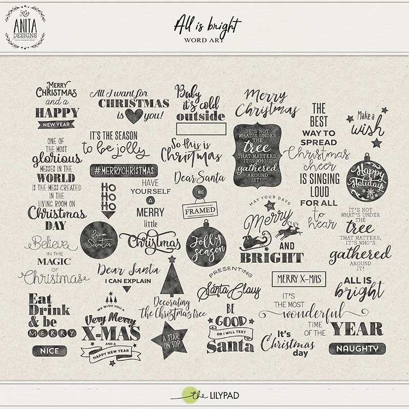 All is Bright | Word Art